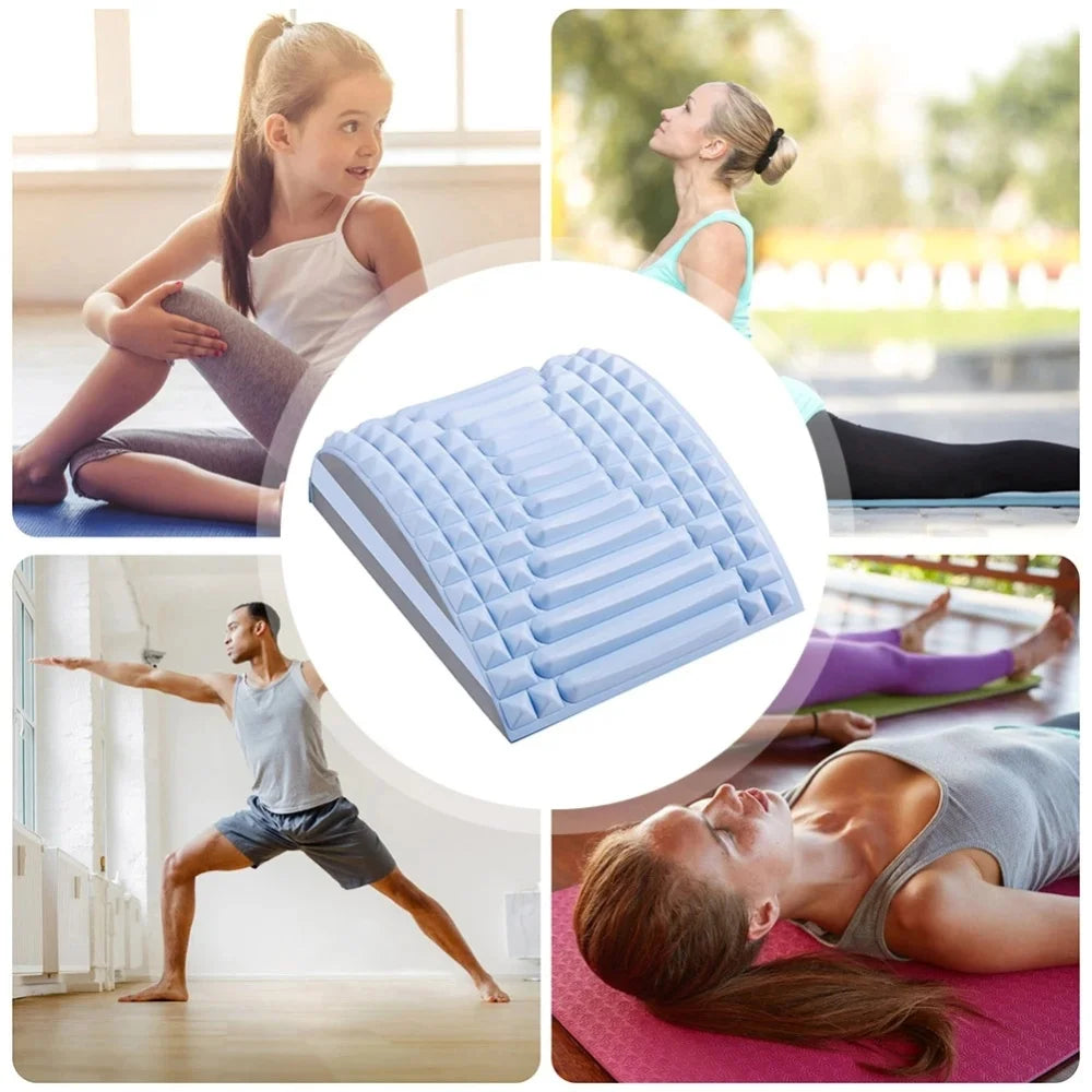 Ultimate Lumbar Support Pillow for Back & neck Relief & Perfect Posture - Your Yoga & Exercise Essential